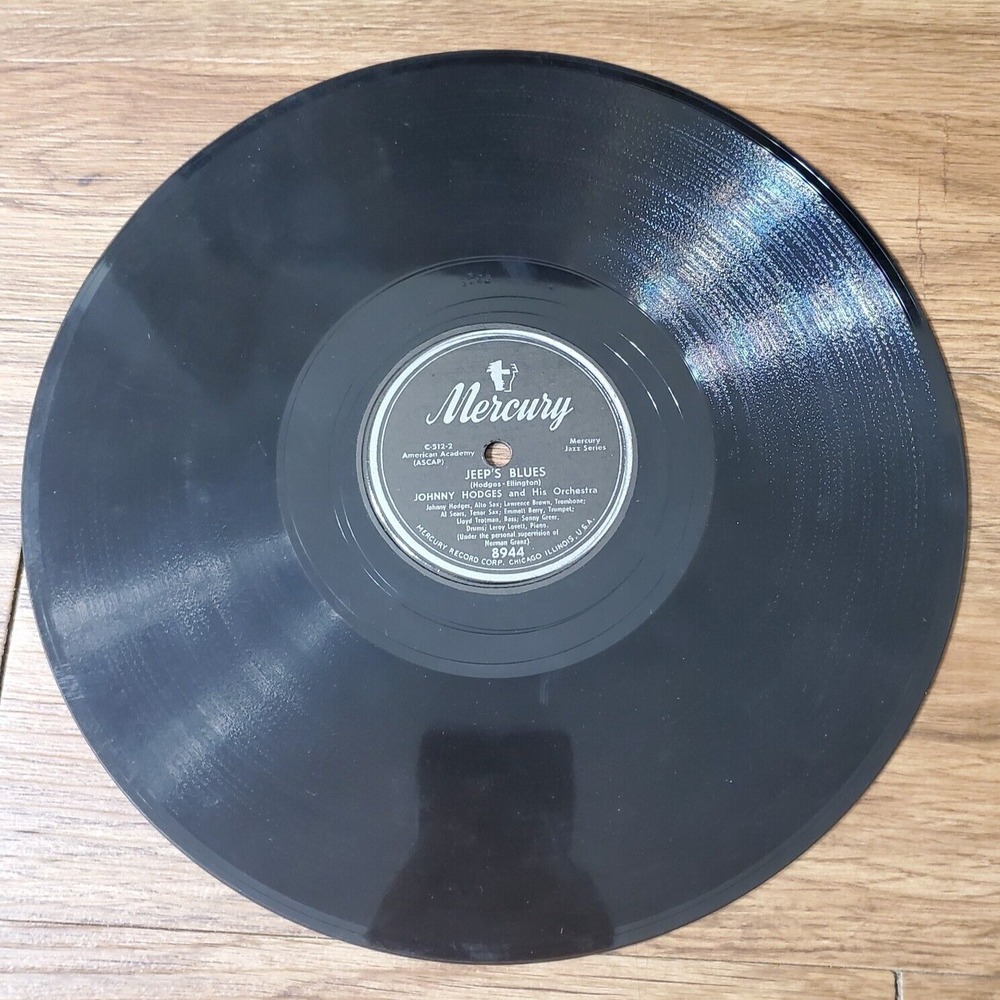 Johnny Hodges – Jeep's Blues / Castle Rock 1951 Mercury 8944 10" 78 RPM V+/V+